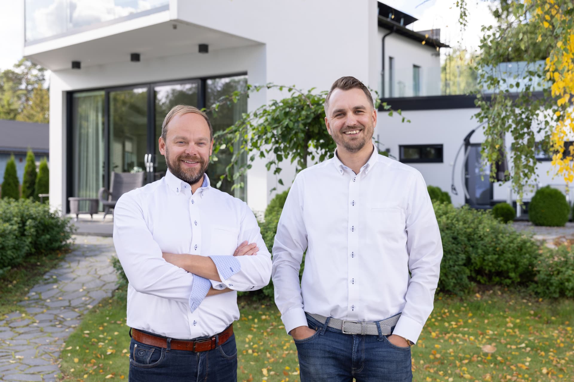 Kiinteistönvälittäjät Atte Miikkulainen ja Janne Savolainen Tampereella